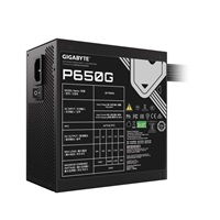 BAZAR - GIGABYTE zdroj P650G, 650W, 80Plus GOLD, 120 mm - Po opravě (Komplet)