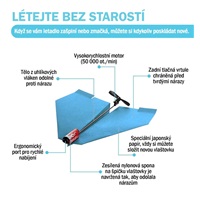 PowerUp Letadlo 2.0: elektrická vlaštovka modrá