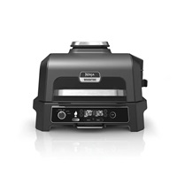 Ninja OG850EU Woodfire Pro XL, černý, elektrický gril a udírna, technologie Woodfire, teplotní sonda, 4v1 Airfryer