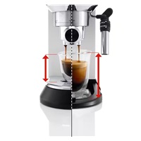 DeLonghi Dedica EC685.W Style pákový kávovar, 1450 W, 15 bar, technologie Thermoblock, Cappuccino systém, bílá