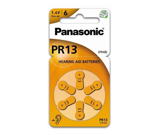 PANASONIC Zinkovzduchová baterie PR-13(48)/6LB AAA 1,2V (Blistr 6ks)