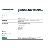 HPE MSA 2060 LFF 2x10/25GbE iSCSI Array