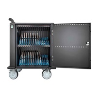 BAZAR - MANHATTAN nabíjecí vozík - 32 portů, 576 W, přepěťová ochrana, tichá ventilace, kovové pouzdro, černá - Poškozen