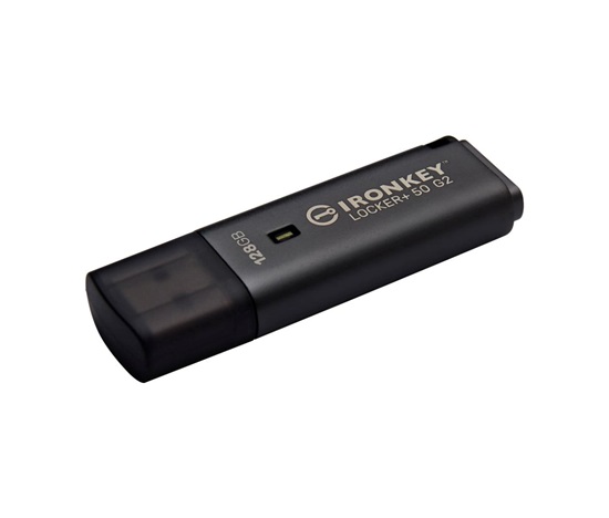 Kingston Flash Disk 128GB IronKey Locker Plus 50 G2, FIPS 197, AES-256