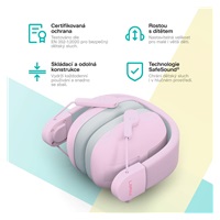 LAMAX KidMuffs1 Pink - ochranná dětská sluchátka