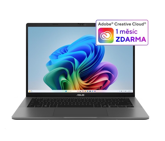 ASUS NTB Vivobook S14 (M3407KA-OLED115Z), AI 5 330, 14" WUXGA, 32GB, 512GB SSD, Radeon, No OS, Matte Gray