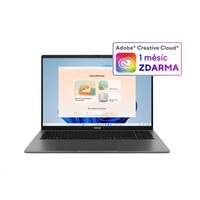 ASUS NTB Vivobook S16 (S3607VA-RP107W), Core 5 210H, 16" 1920x1200, 16GB, 512GB SSD, UHD, W11 Home, Matte Gray
