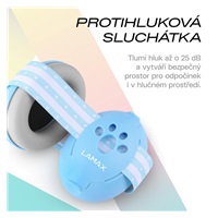 LAMAX BabyMuffs1 Blue - protihluková dětská sluchátka