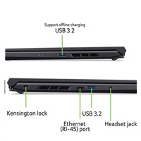 ACER NTB Nitro V 16 (ANV16-I31-98RH),Core 9 270H,16"WUXGA,16GB,1TB SSD,RTX 5070,Linux,Black – náhled 11