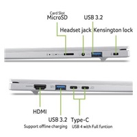 ACER NTB Aspire 14 AI (A14-I71M-55XP),Ultra 5 325,14"WUXGA,16GB,512GB SSD,Intel Graphics,W11H,Silver – náhled 10