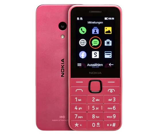 BAZAR - Nokia 225 Dual SIM, 4G, růžová (2024), (CZ, SK, HU), rozbaleno