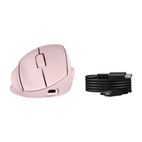 720M Capacitor Tilt Ergonomic Mouse Pink