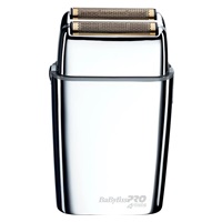 BaByliss PRO FXFS2E planžetový holicí strojek, stříbrný, celokovové provedení, dvojitá planžeta, síťový i aku provoz
