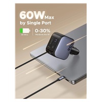 UGREEN rychlonabíječka do auta se zatahovacím kabelem 90W 3-Port, 2x USB-C,1x USB-A