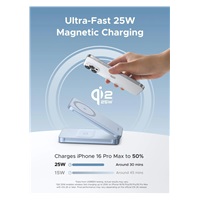 UGREEN magnetická bezdrátová nabíječka 2v1 MagFlow Qi2.2, 25W