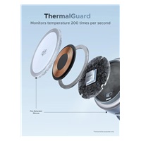 UGREEN magnetická bezdrátová nabíječka 2v1 MagFlow Qi2.2, 25W, MagSafe, raketa