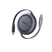 UGREEN navíjecí kabel USB-C, 1m, stříbrná