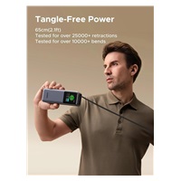 UGREEN powerbanka s rychlým nabíjením 20000mAh 3-port s displejem a zatahovacím kabelem