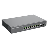 Grandstream GWN7721P L2 Lite managed switch, 8x 2.5GbE RJ45, 2x 10G SFP+, PoE/PoE+
