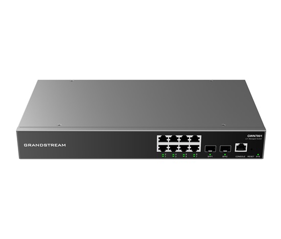 Grandstream GWN7801 Layer 2+ Managed Network Switch 8 portů / 2 SFP