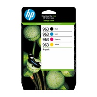 BAZAR - HP 963 CMYK Original Ink Cartridge 4-Pack (700 / 700 / 700 / 1,000 pages) - rozbaleno