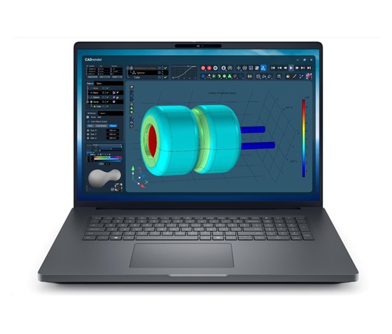 DELL NTB Pro Max Plus 18 MB18250/U7-265HX/32GB/1TSSD/18" QHD+/IR Cam/NVI RTX 3000/No AC Adapt/WLAN/Bck Kb/W11P/3Y PS NBD