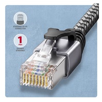 AXAGON ADE-AM15, USB-A Gigabit Ethernet adaptér s integrovaným síťovým CAT6 kabelem RJ-45 (1,5m)