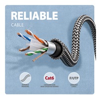 AXAGON ADE-CM20, USB-C Gigabit Ethernet adaptér s integrovaným síťovým CAT6 kabelem RJ-45 (2m)