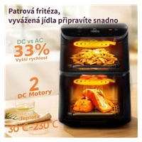 Cosori Turbo Tower horkovzdušná fritéza 10,8 L, keramika, černá