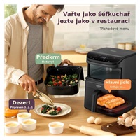 Cosori Turbo Tower horkovzdušná fritéza 10,8 L, keramika, černá