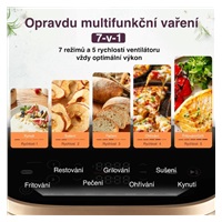 Cosori Turbo Tower horkovzdušná fritéza 10,8 L, keramika, černá