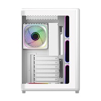 BAZAR - Cooler Master case Elite 600, ATX, Průhledná bočnice, 7x 120mm ARGB Fan, Bílá - Poškozený obal (Komplet)