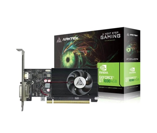 ARKTEK VGA NVIDIA GeForce GT 1030 4GB, GT 1030, 4GB DDR4, 1xHDMI, 1xDVI