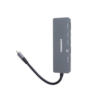 PremiumCord Adaptér USB-C na 4K@60Hz HDMI + 10G USB3.2 A + 10G 2x USB-C + PD