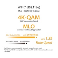 ASUS Herní Router TUF-BE3600 V2 Wifi 7 Router, 2x WAN, 3x LAN, AiMesh