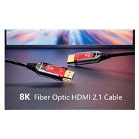 BAZAR - PREMIUMCORD Ultra High Speed HDMI 2.1 optický fiber kabel 8K@60Hz, zlacené 15m - Poškozený obal (Komplet)