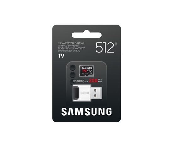 Samsung T9 microSD 512GB + USB Adaptér