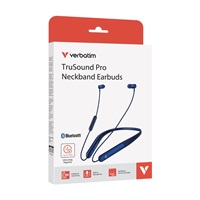 VERBATIM sluchátka TruSound Pro, Bezdrátová, BT, modrá