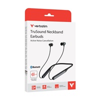 VERBATIM sluchátka TruSound ANC, Bezdrátová, BT, černá