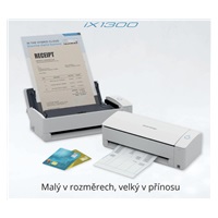 RICOH skener ScanSnap iX1300, A4, 30ppm, 600dpi, ADF 20listů,USB, DUALSKEN
