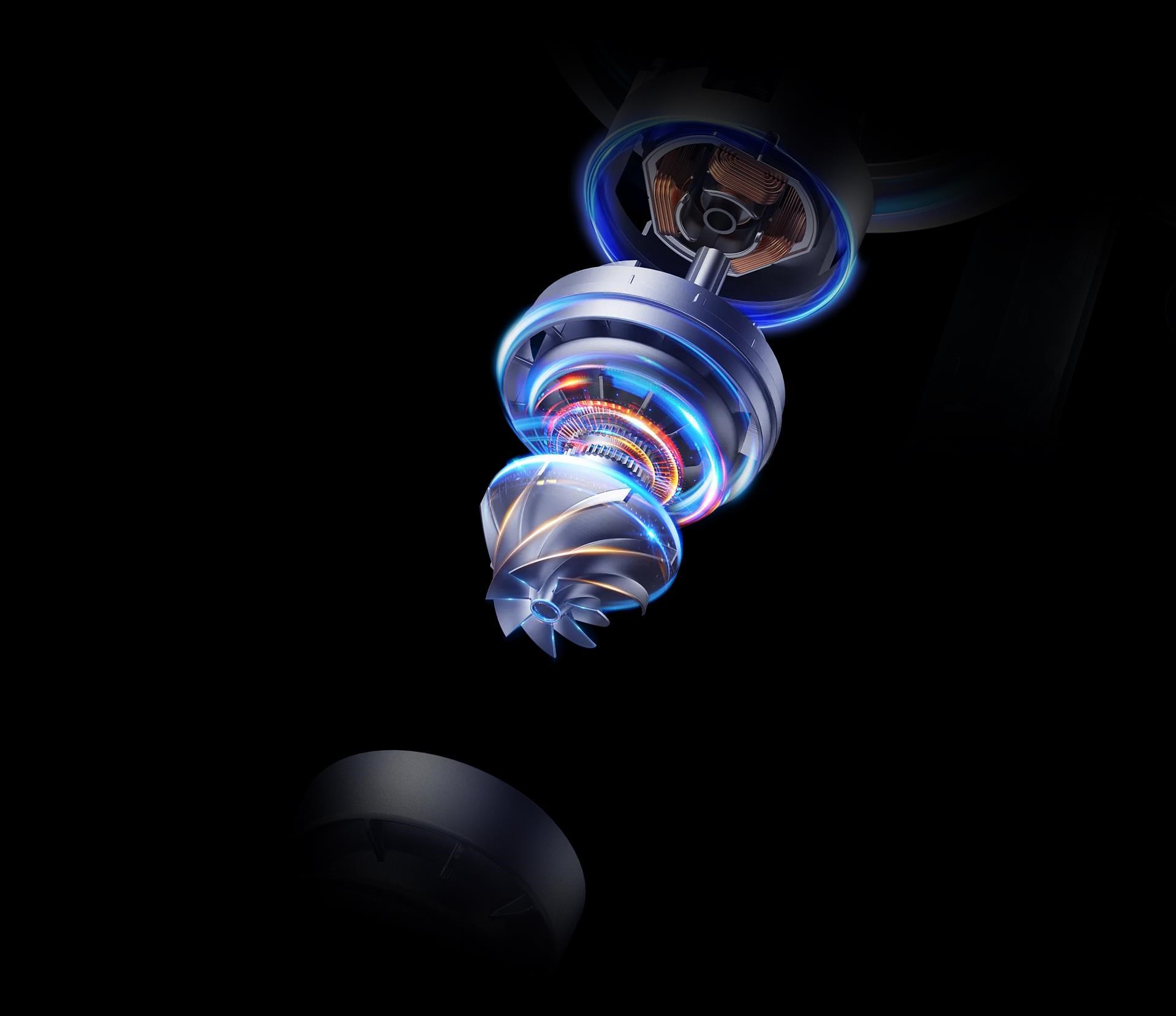 Obr. Bezdrátový úklid s vysokým sacím výkonem a vysokorychlostním bezkartáčovým motorem 1825039d