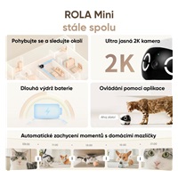 BAZAR - Enabot ROLA Mini - Robotický společník s 2K kamerou - Poškozený obal (Komplet)