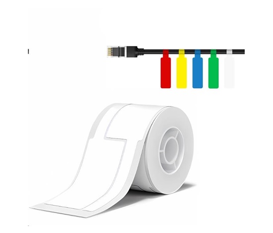 BAZAR - Niimbot štítky na kabely T 25x76mm 200ks Bílé pro B21, B21S, B3, B1S - Poškozený obal (Komplet)