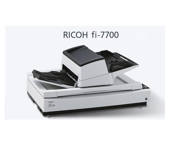 RICOH skener Fi-7700 A3, color, duplex, 100ppm v barvě 300dpi, USB 3.1, ADF 300 + ploché lože A3 (flatbed), Z: 12M