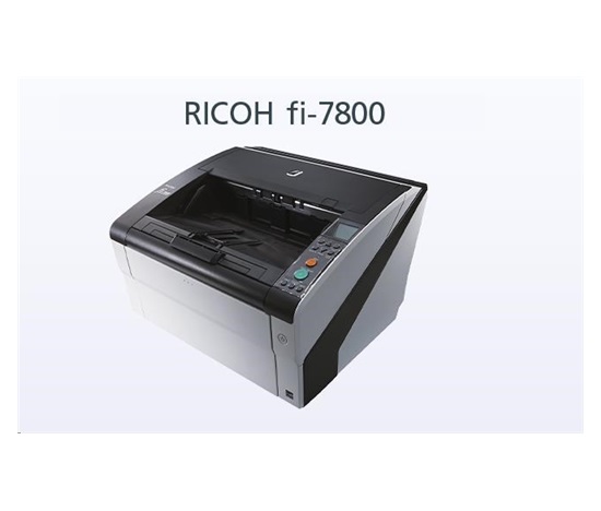RICOH skener Fi-7800 A3, color, duplex, 110ppm v barvě 300dpi, USB 2.0, ADF 500, Z: 12M