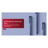 RICOH Portable LCD Stylus Pen 18g, Wacom AES2.0 sensor, 4096 pressure detection, AAAA Battery-powered - pro RICOH LCD