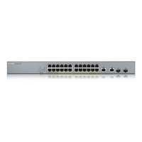 Zyxel GS1350-26HP 26 Port smart managed CCTV PoE switch, long range, 375W, 24x GbE, 2x combo RJ45/SFP - poškozený obal