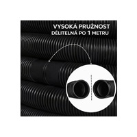 Hadice bazénová CF 38 mm (6m) černá