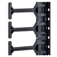 TRITON vertikální vyvazovací panel 22U, jednořadý, pro rozvaděče šířky 600/800mm z řady RMA, RZA, RDA, RTA, RYA, černý