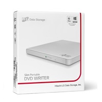 BAZAR - HITACHI LG - externí mechanika DVD-W/CD-RW/DVD±R/±RW/RAM GP57EW40, Slim, White, box+SW - Poškozený obal (Komplet
